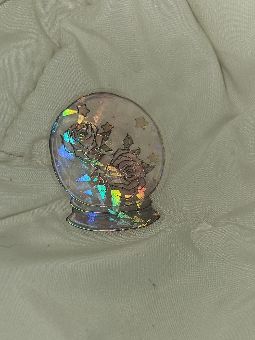 $1 ADD ON - Holographic Crystal Ball Sticker